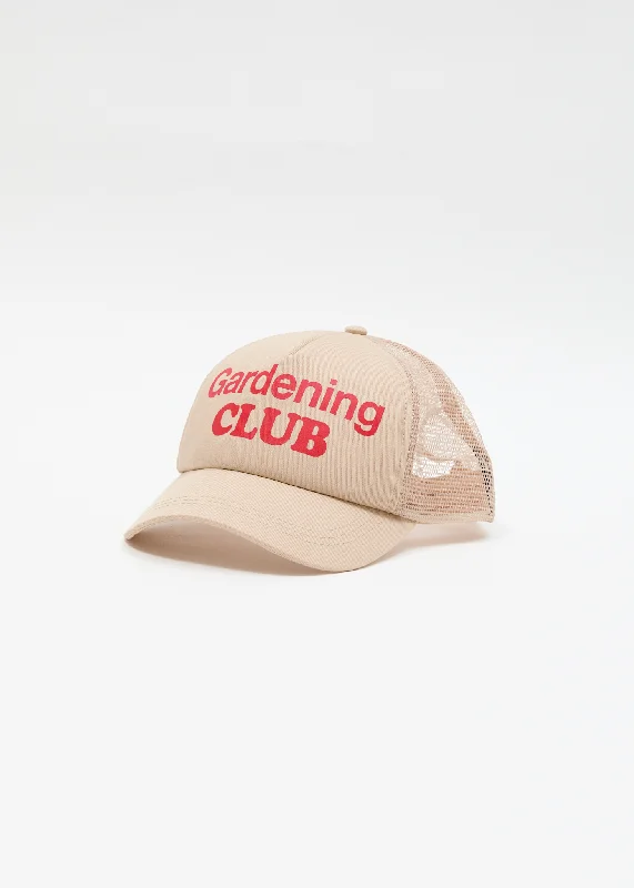 AFENDS Womens Gardening Club - Trucker Cap - Taupe