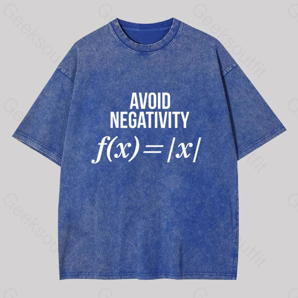 Avoid Negativity Washed T-shirt