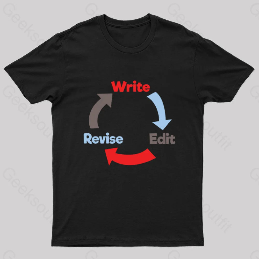 Write Edit Revise Repeat Nerd T-Shirt