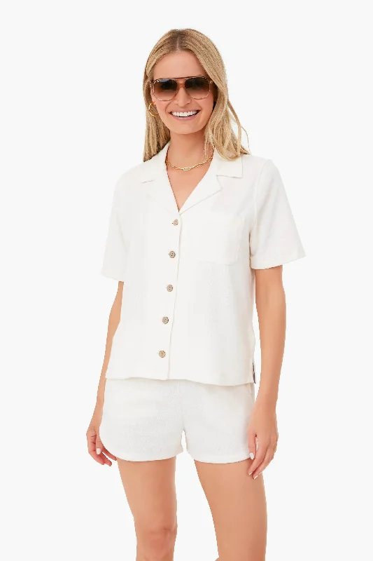 Oyster Cabana Terry Top