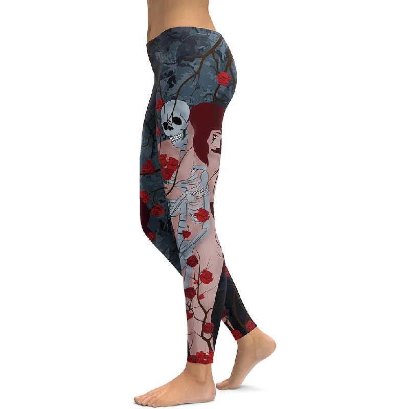 Skeleton & Woman Leggings