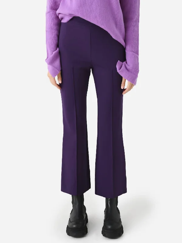 Porterfield Crop Flare Pant In Grape