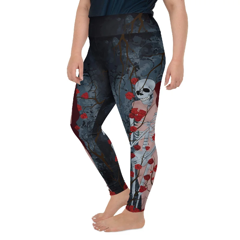 Skeleton & Woman Plus Size Leggings