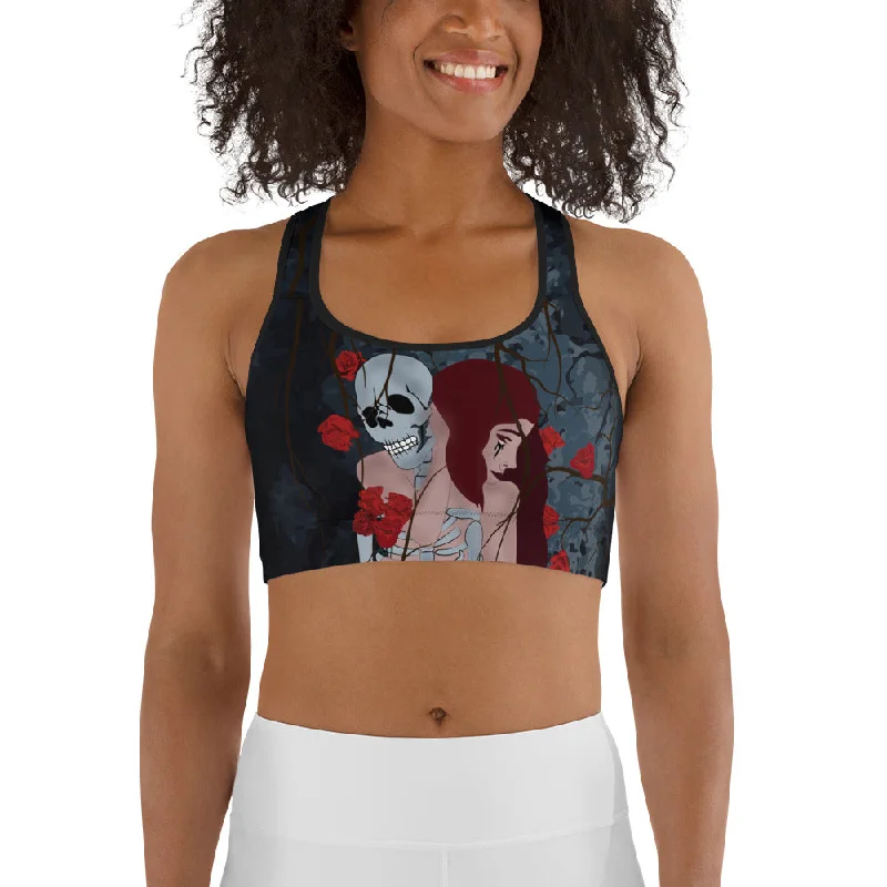 Skeleton & Woman Sports Bra