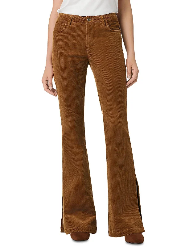 Womens Mid-Rise Corduroy Bootcut Jeans