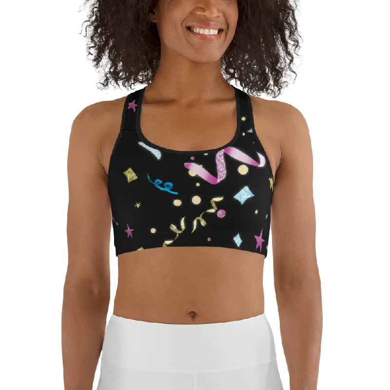 Happy New Year Sports Bra