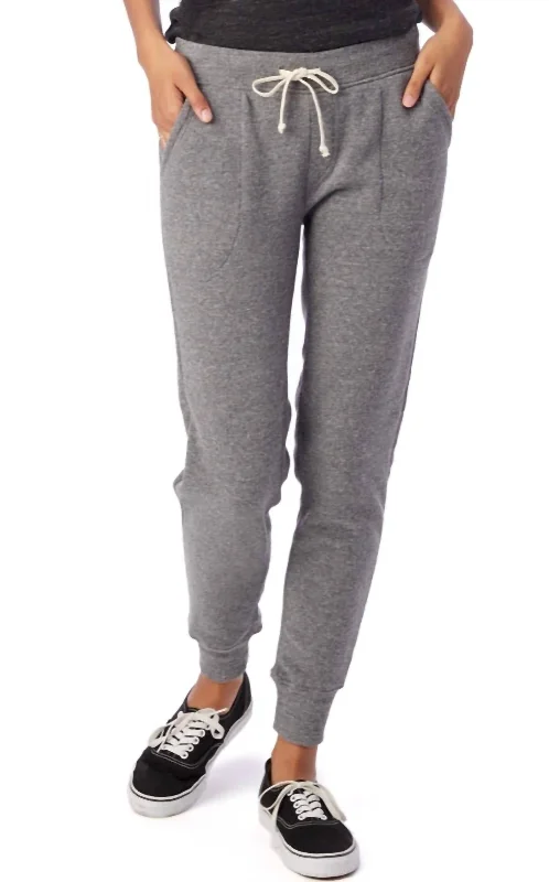 Fleece Jogger Pant In Grey