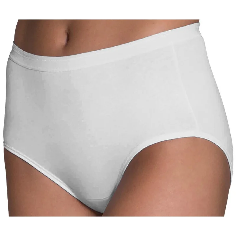 Women's White Cotton Brief 3-Pack 3DBRIWH