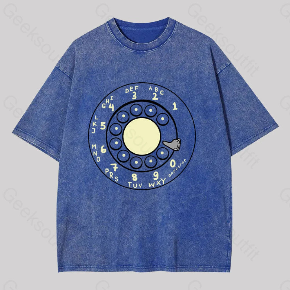 Rotary Dial Vintage Washed T-Shirt