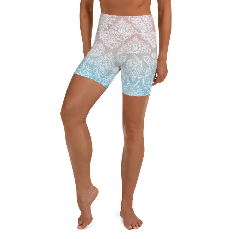 Pastel Spiritual Yoga Shorts