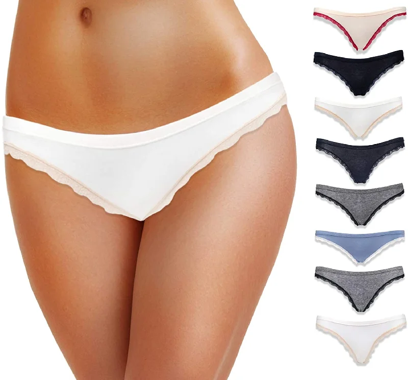 Emprella Cotton Underwear Women, 8-Pack Womens Bikini Seamless Ladies Cheeky Panty