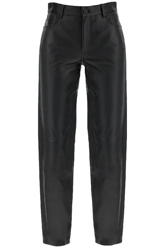 Toteme Women's Five-Pocket Leather Pants