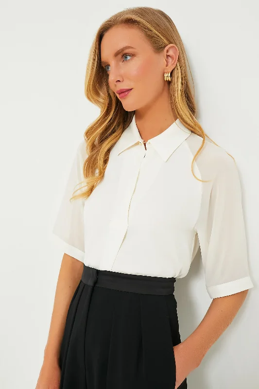 Wool White Cerbero Blouse