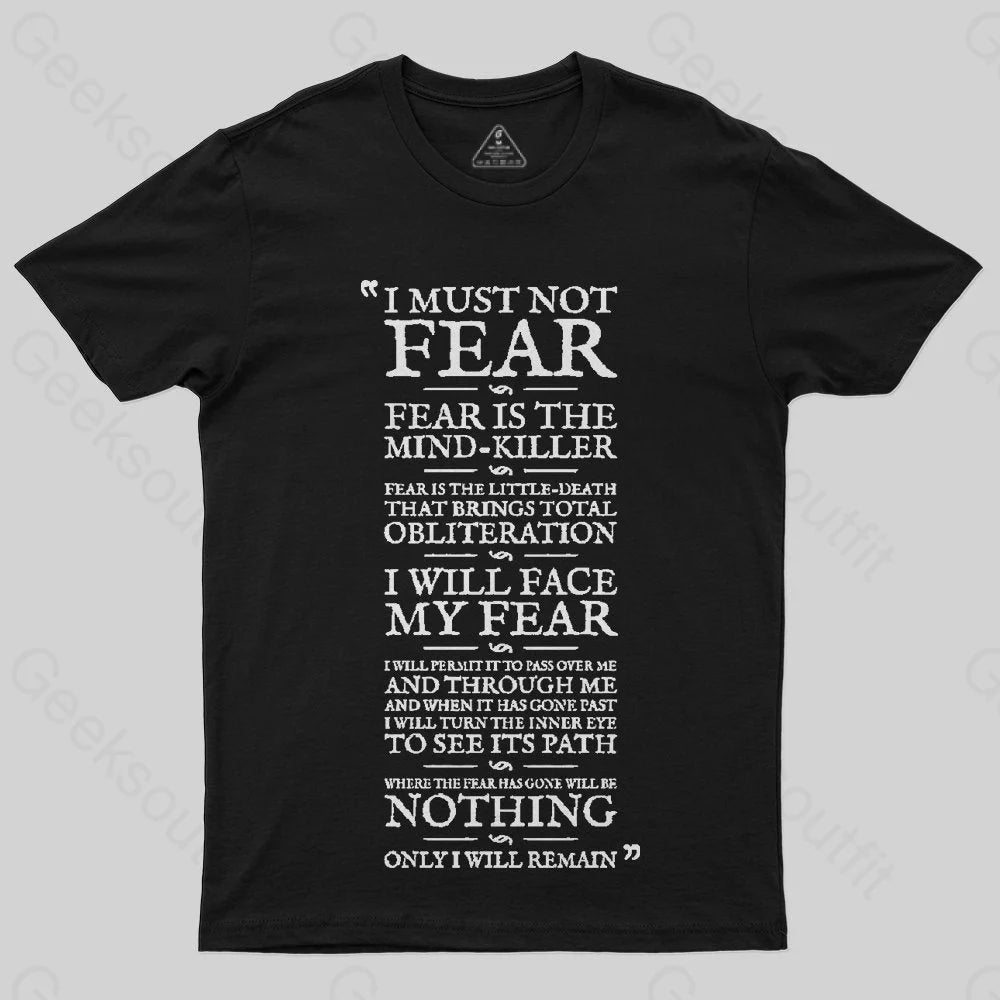 Litany Against Fear T-Shirt