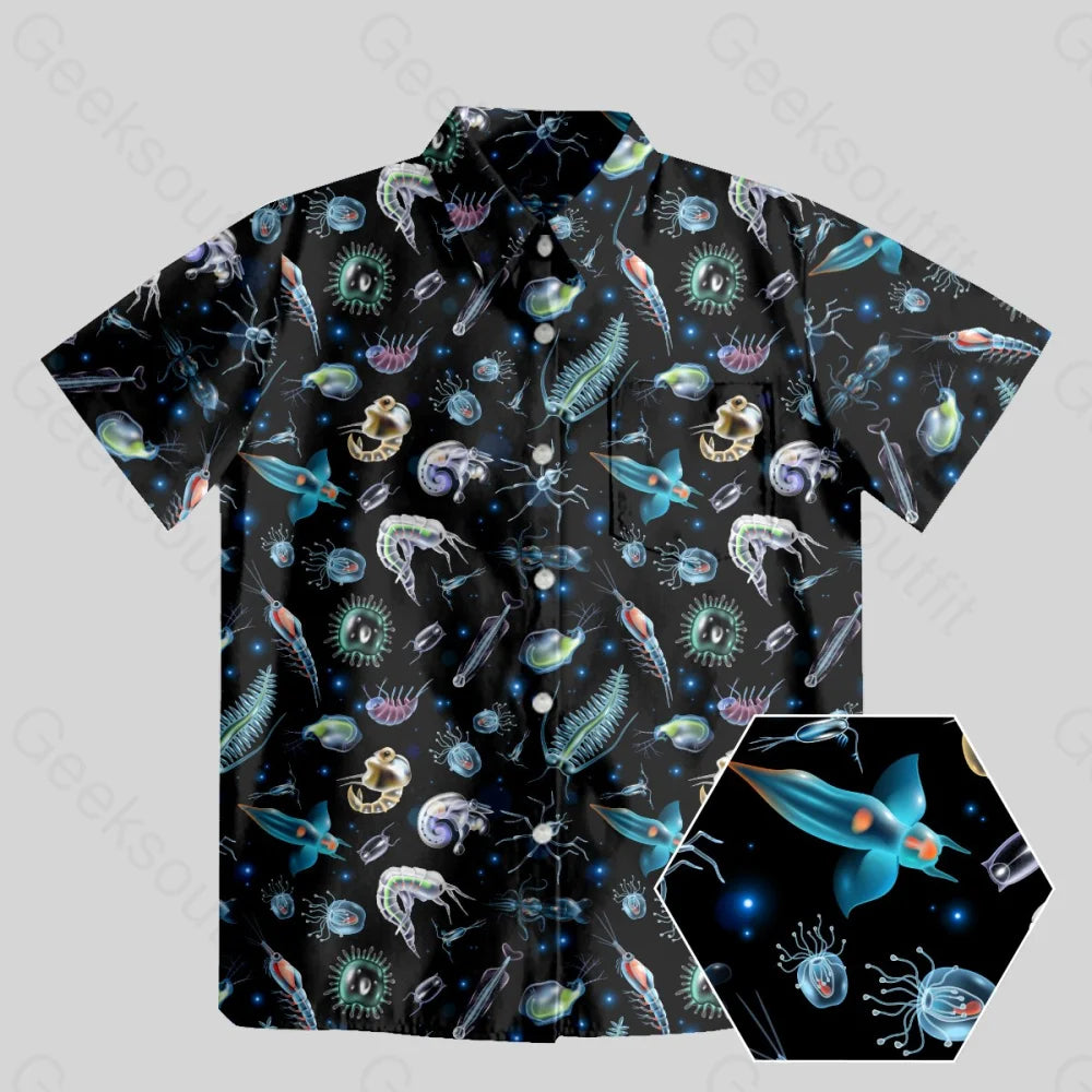 Biological Cell Button Up Pocket Shirt