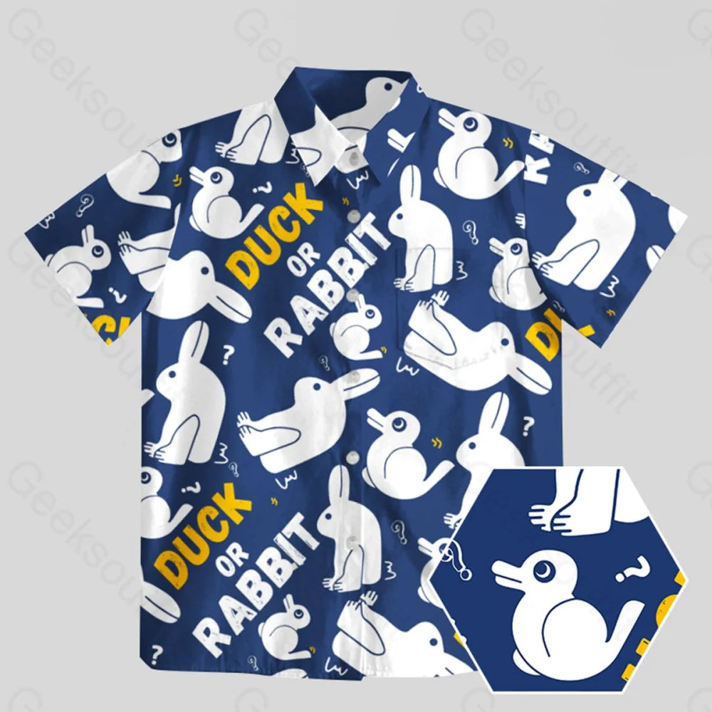 Duck or Rabbit Button Up Pocket Shirt