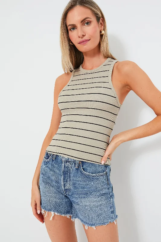 Safari Multi Ribbed Jersey Tank