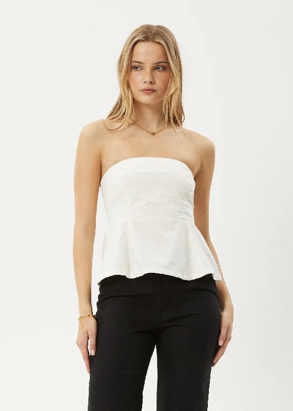 AFENDS Womens Lilo - Strapless Top - Off White