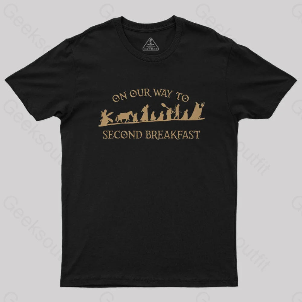 On Our Way to Second Breakfast Geek T-Shirt