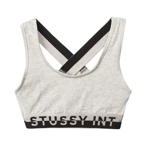 STÜSSY METALLIC BAND X BACK TOP // GREY MARLE