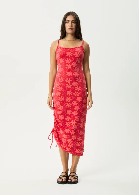 AFENDS Womens Valerie - Maxi Dress - Tomato