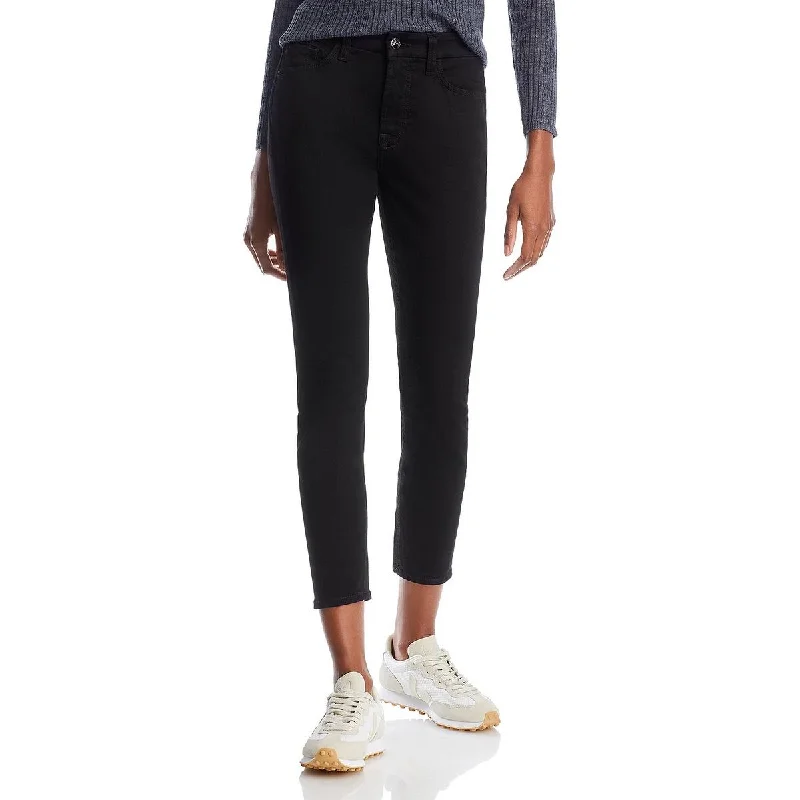 Womens Mid-Rise Ankle Skinny Jeans