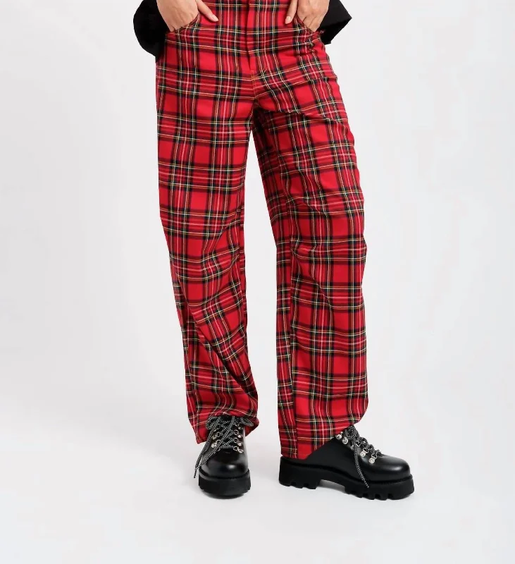 Sam Pant In Red Plaid