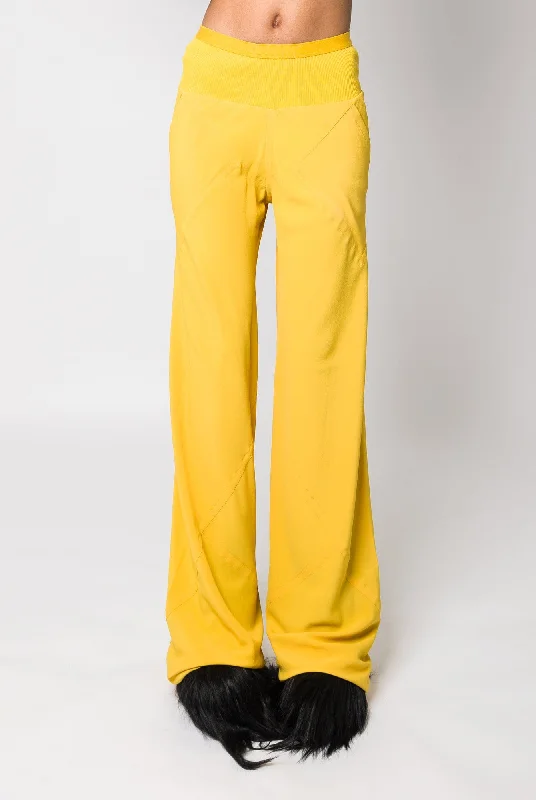 Rick Owens Bias cut Pants in Lemon