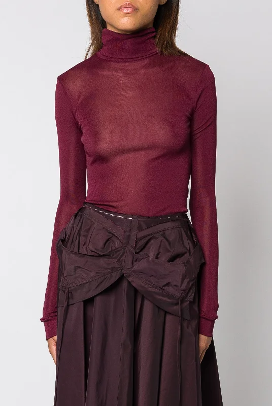 Maison Margiela Bodysuit in Burgundy