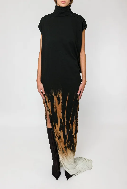 Rick Owens DRKSHDW Edfu T Dress in Black Terra Sun