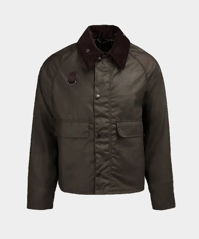 Barbour Spey Wax Jacket in Olive