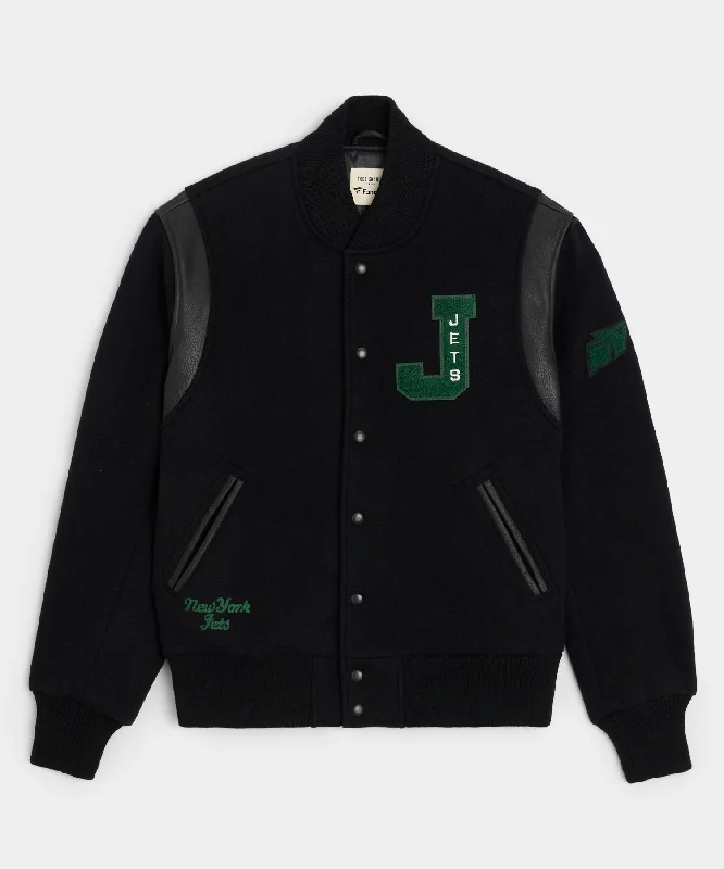 Todd Snyder + NFL by Fanatics Jets Cashmere Varsity Jacket