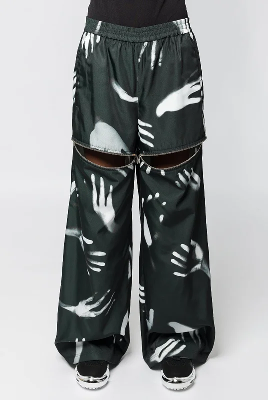 Area Handprint Slit Track Pant