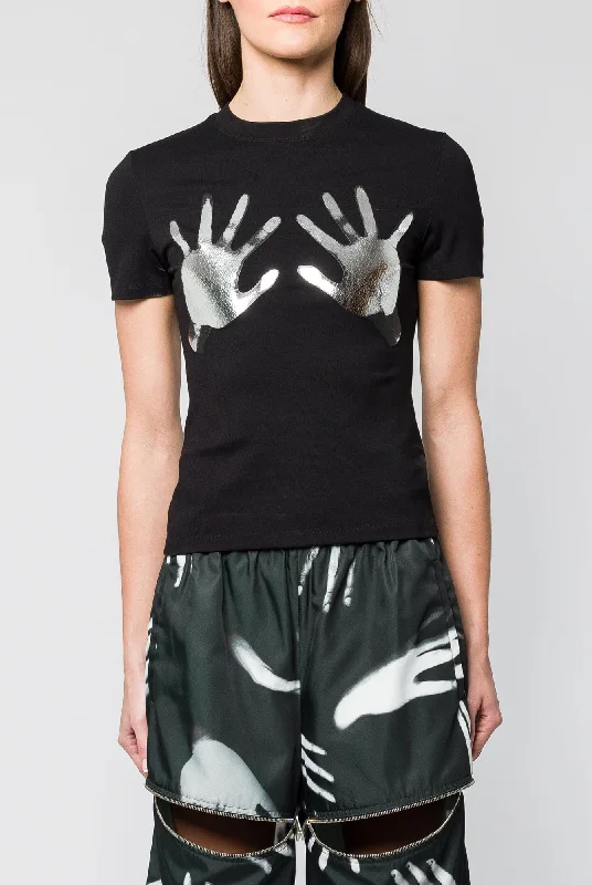 Area Handprint T-Shirt in Black