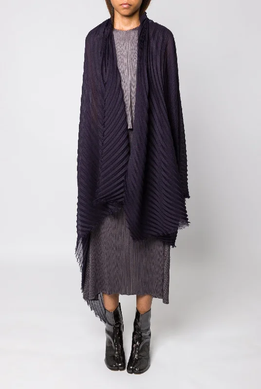 Issey Miyake Silk Wool Pleats Stole