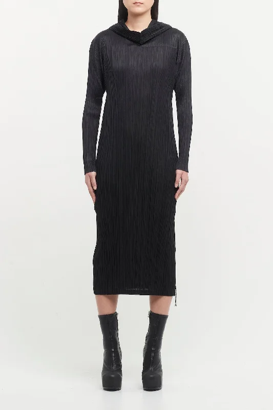 Pleats Please Issey Miyake MC September Dress in Black