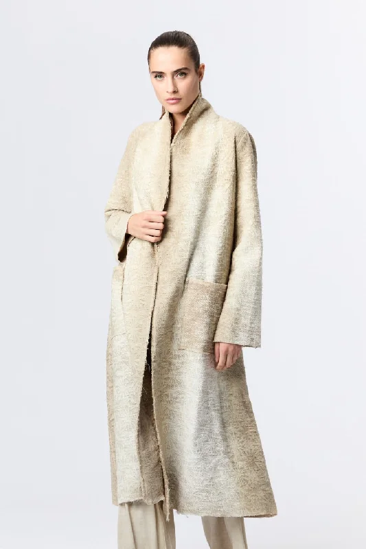 Palm Jacquard Coat