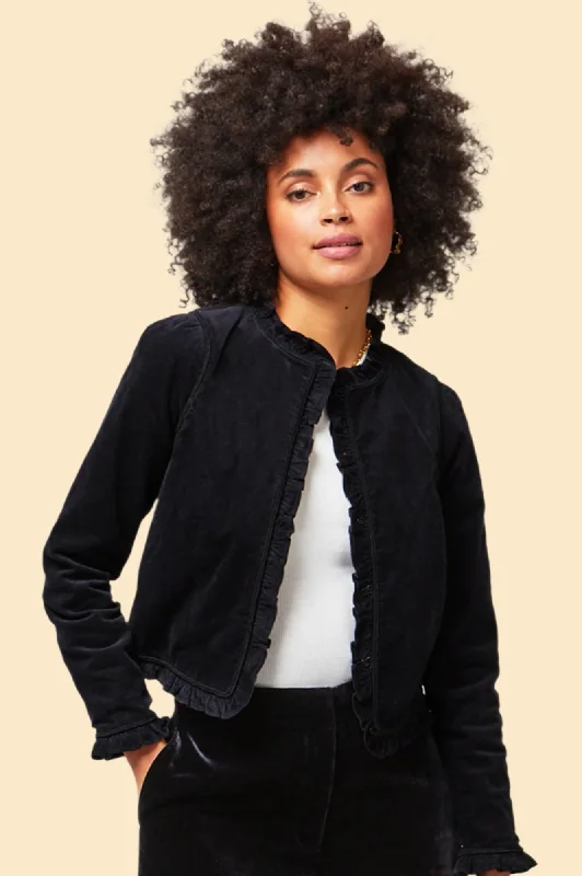 Frances Corduroy Jacket | Black