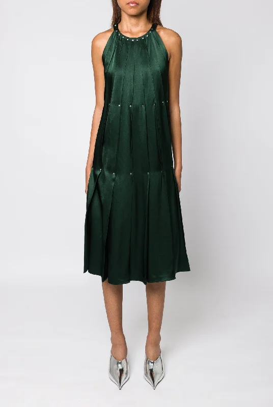 Burberry Pleated Sleeveless Dress