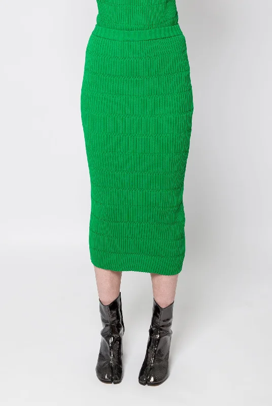 Pleats Please Issey Miyake Jiggly Knit in Green