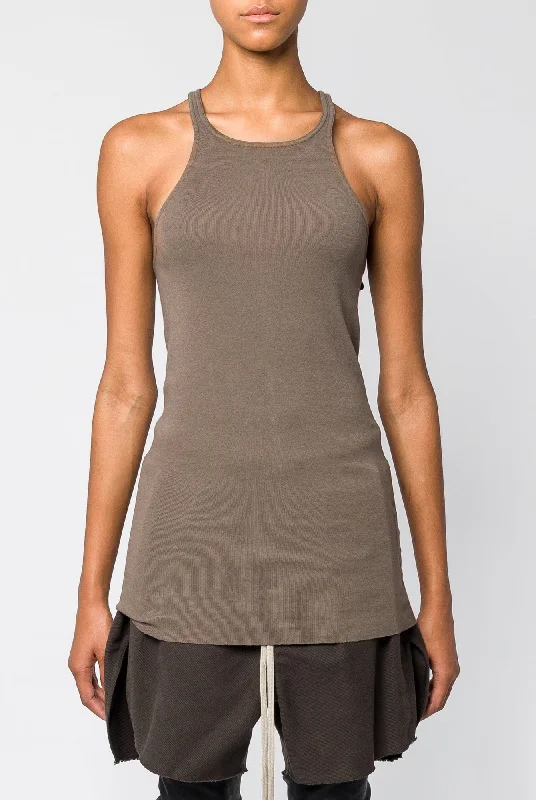 Rick Owens DRKSHDW Racer Back Tank in Dust