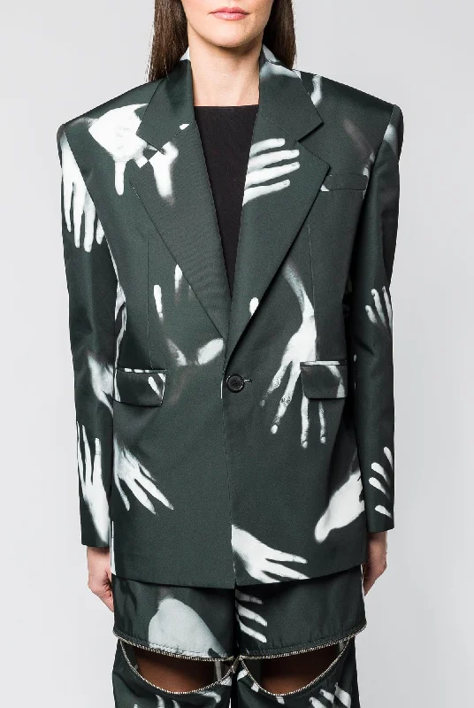 Area Handprint Oversized Blazer