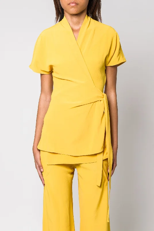 Rick Owens Laura SL Top in Lemon