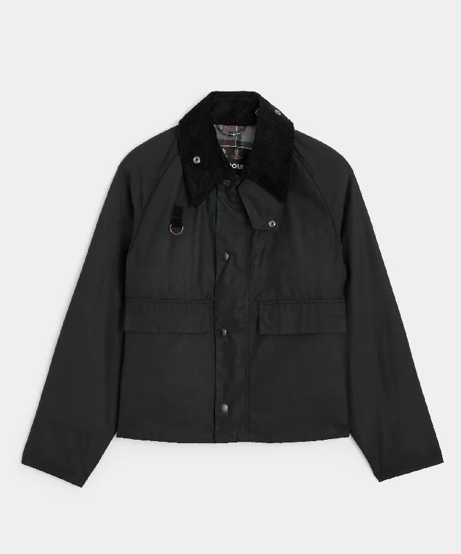 Barbour Spey Wax Jacket in Black