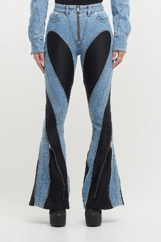 Mugler Denim Stretch Pants