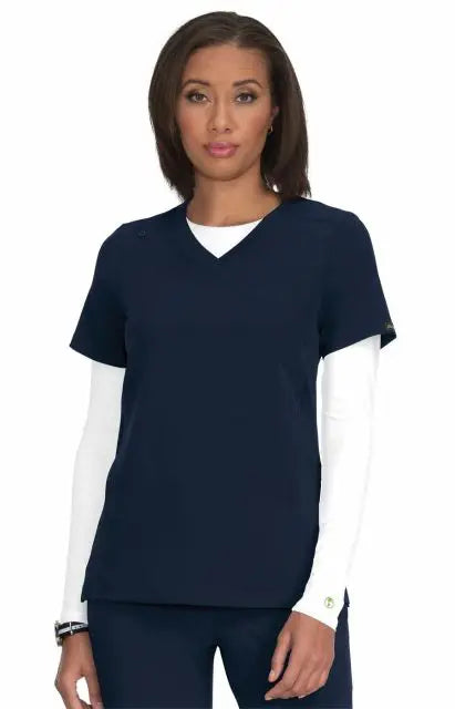 Koi Women's Eco Top - Navy British Gentlewoman Style