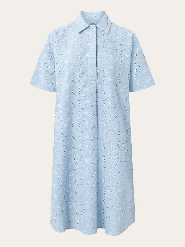 A-shape broderi anglaise dress - GOTS/Vegan - Skyway