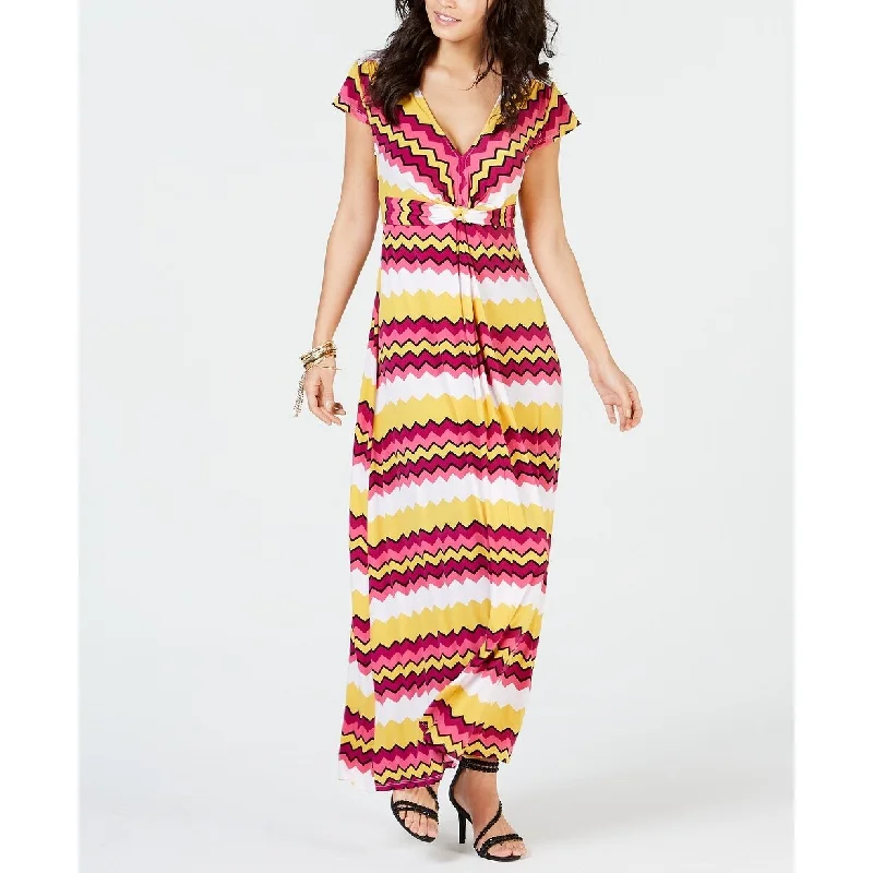 Thalia Sodi Women's Printed Maxi Dress Multi Size Medium